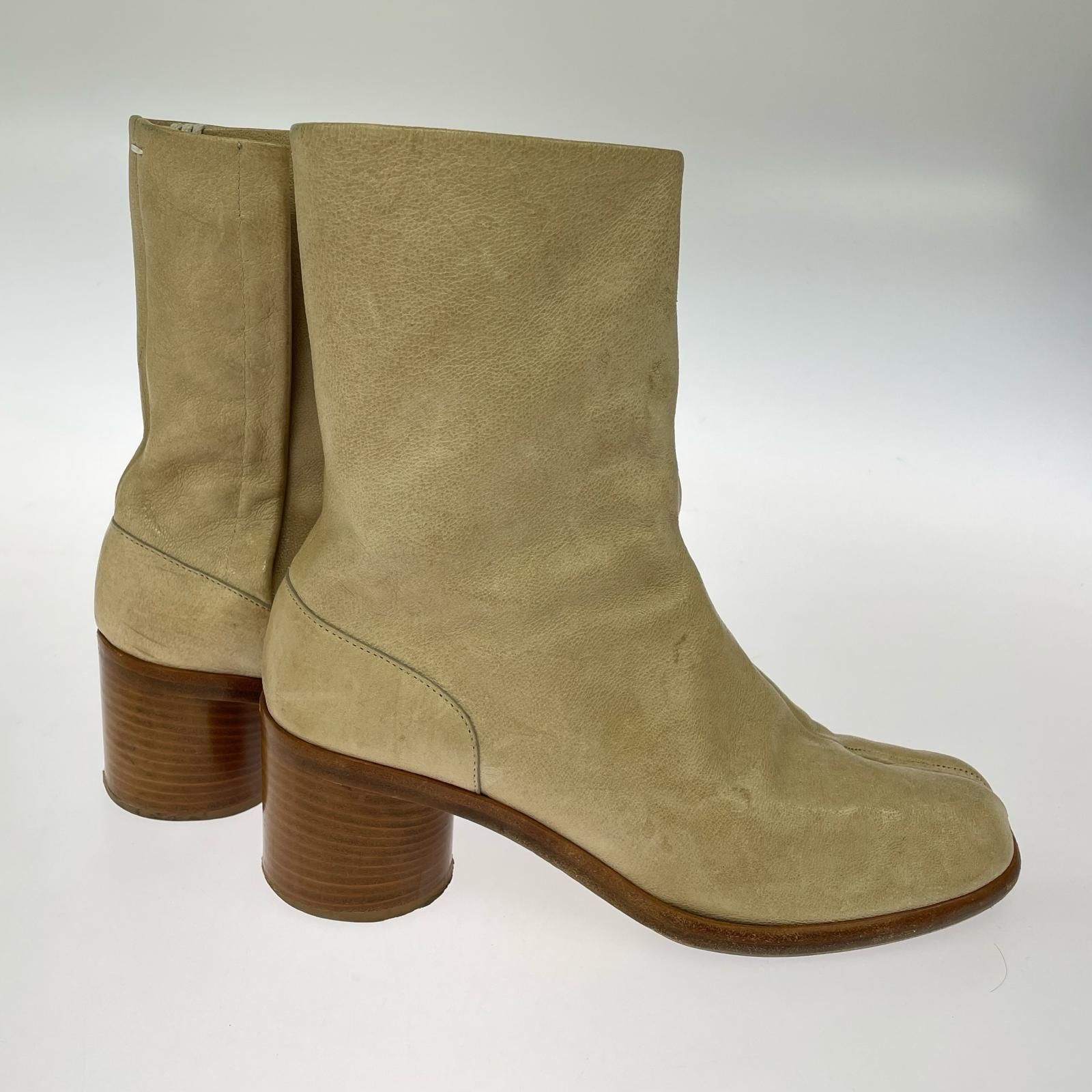 MAISON MARGIELA 22ss タビ ヒールブーツ 41 ベージュ