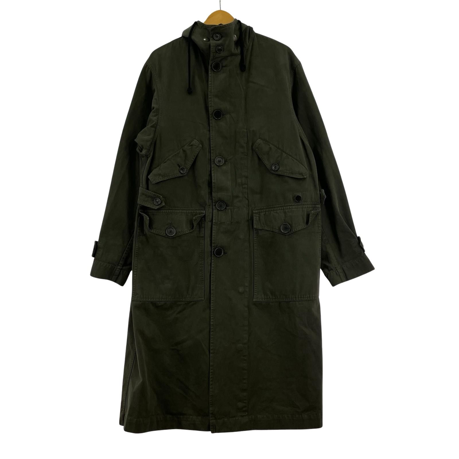 DRIES VAN NOTEN 16AW 製品染め バックプリントモッズコート S