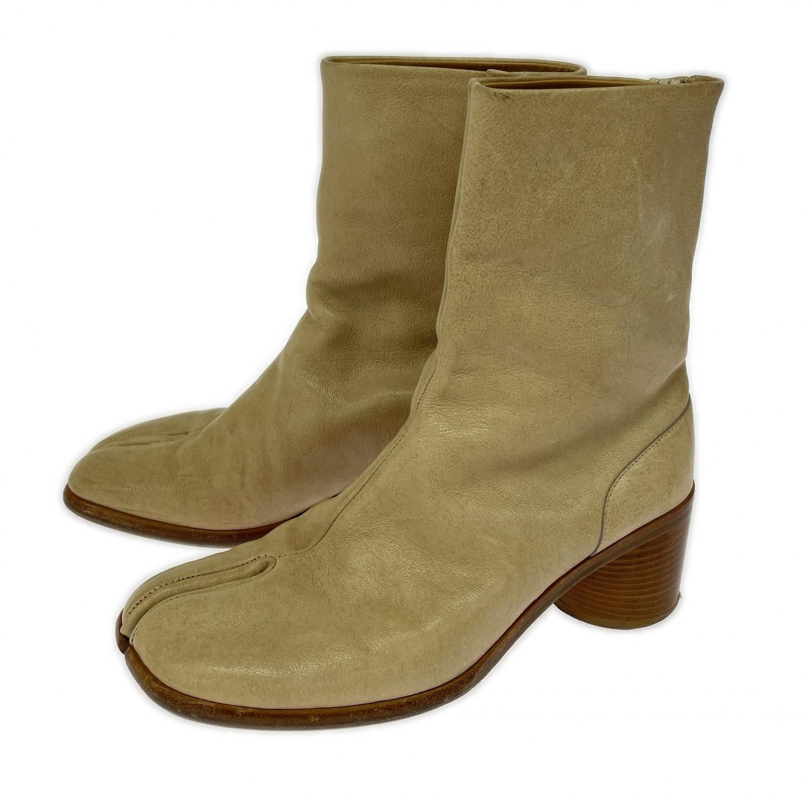 MAISON MARGIELA 22ss ﾀﾋﾞ ﾋｰﾙﾌﾞｰﾂ 41 ﾍﾞｰｼﾞｭ