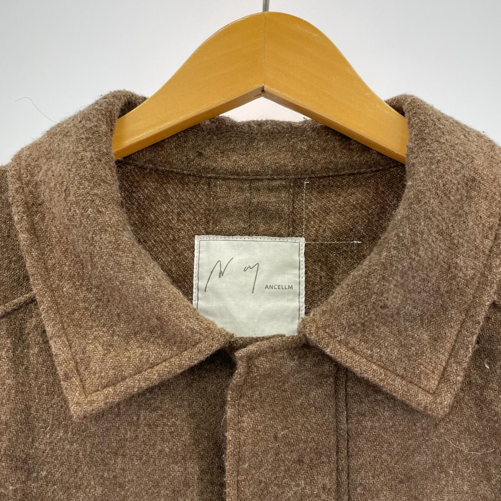 ANCELLM 24AW PILLING SHIRT JACKET 2 ブラウン