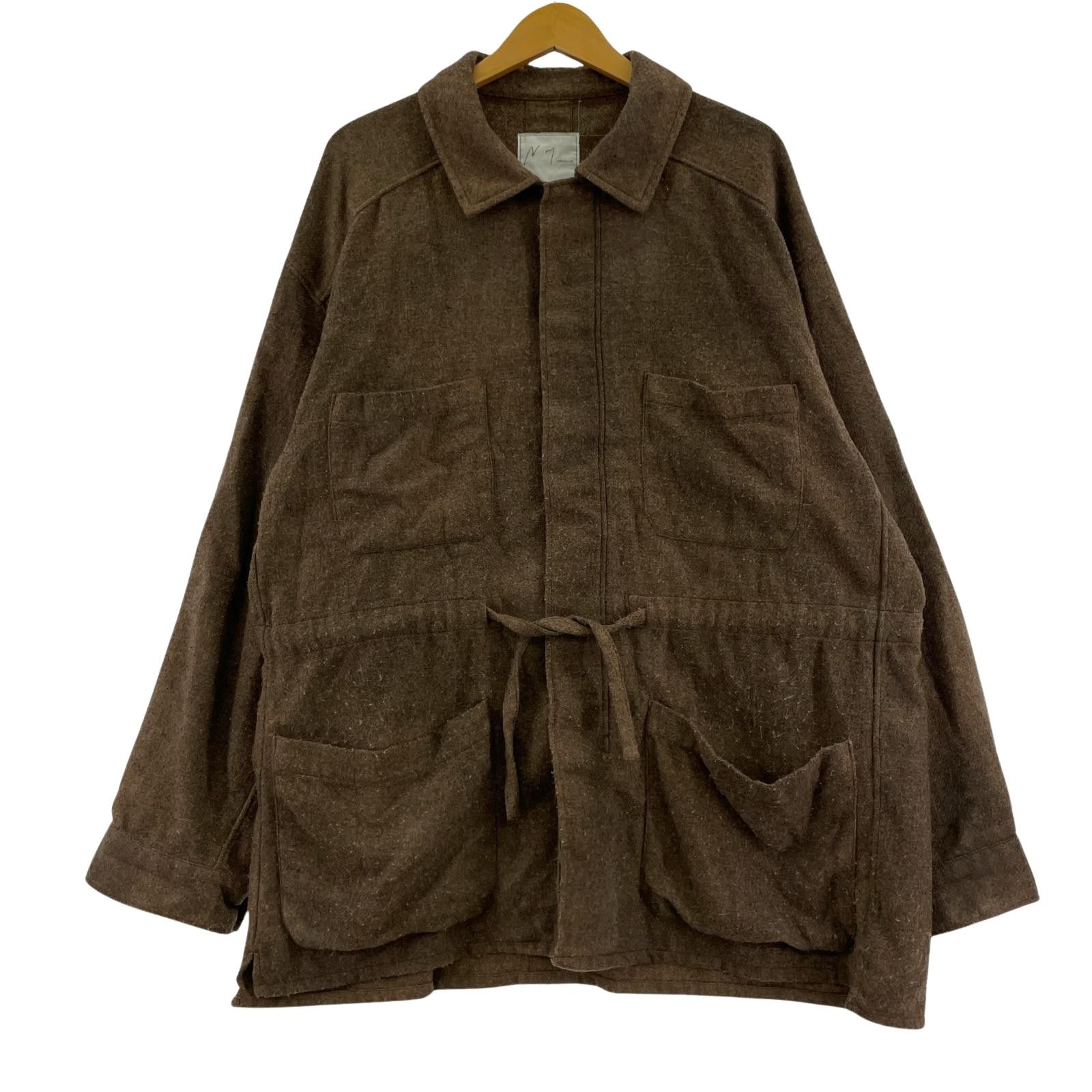 ANCELLM 24AW PILLING SHIRT JACKET 2 ﾌﾞﾗｳﾝ