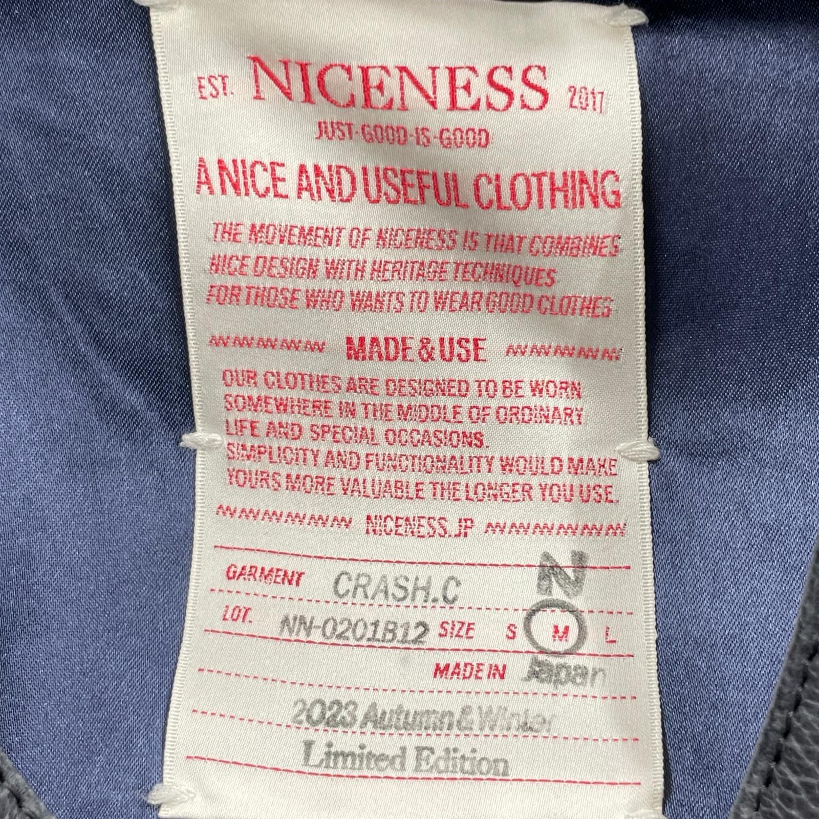 NICENESS 23AW CRASH.C ライダースジャケット M - メルカリ