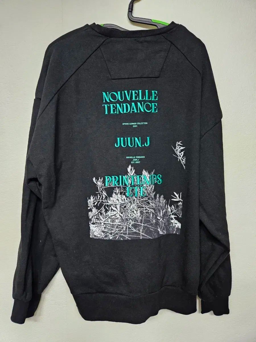 ジュンジェイ ブラック プリンティング スウェット Tシャツ xs