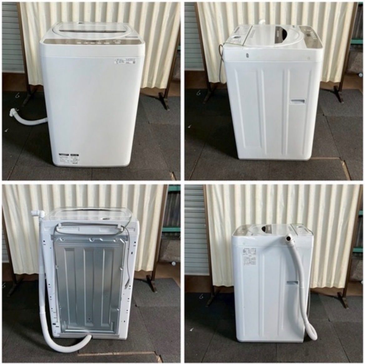 【受け渡し先決定】【8月末お引き取り希望※日程相談可能 】2020年製 SHARP ES-GE5D-W 動作良好 直接引取or購入者様配送手配のみ SHARP シャープ 洗濯機 ES-GE6D 2020