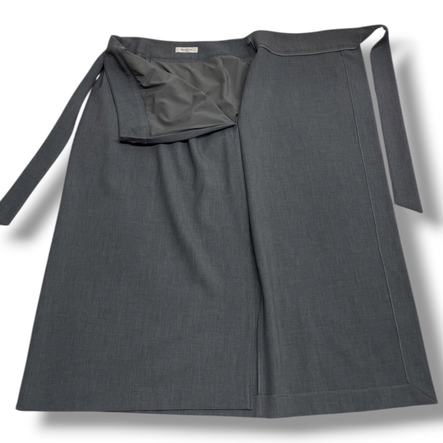 LEE × Demi-Luxe BEAMS デミリクスビームス ラップロングスカート .M