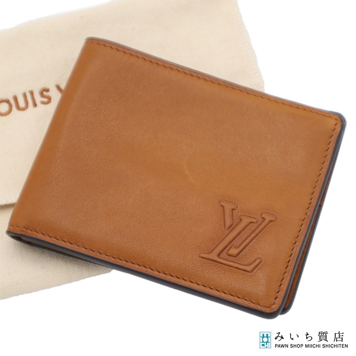 LOUIS VUITTON ルイヴィトン LV ポルトフォイユ スレンダー M81770 二つ折り財布 ウォレット ブラウン 24s1033-5