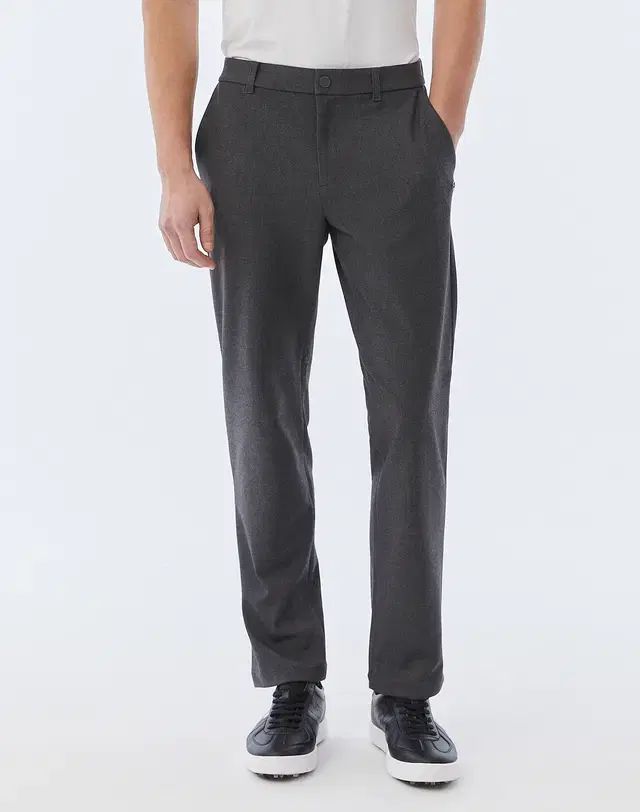 HAZZYS へジス ゴルフ メンズ 冬 メランジ パンツ チャコールグレー 31 32 34