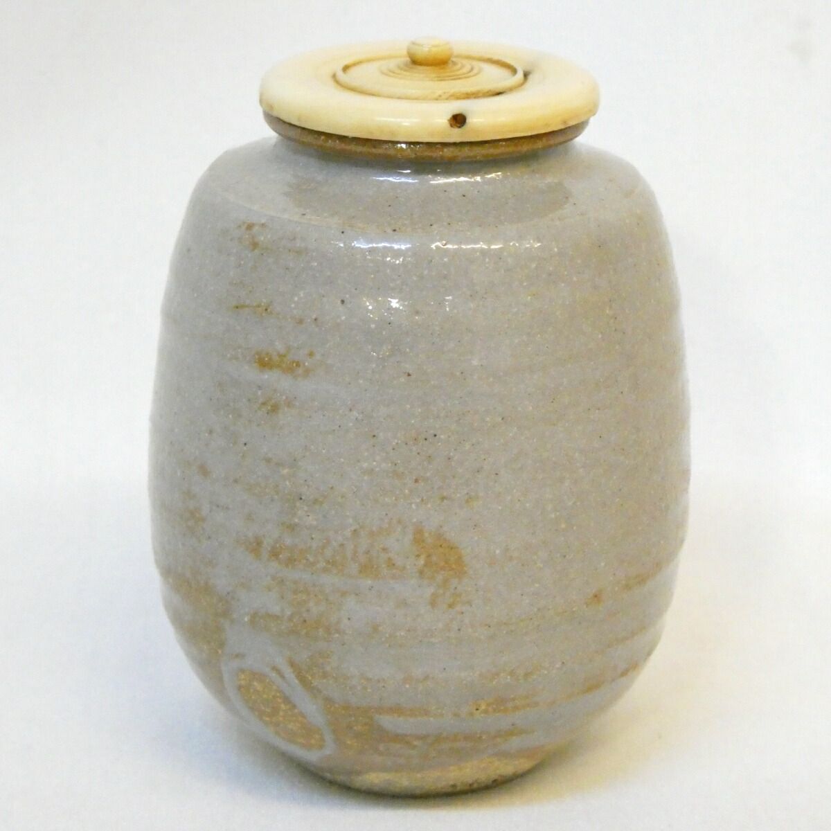 而妙斎宗匠御書付】朝日焼 十四代 松林豊斎作 銘「彩雲」 鹿背 朝日