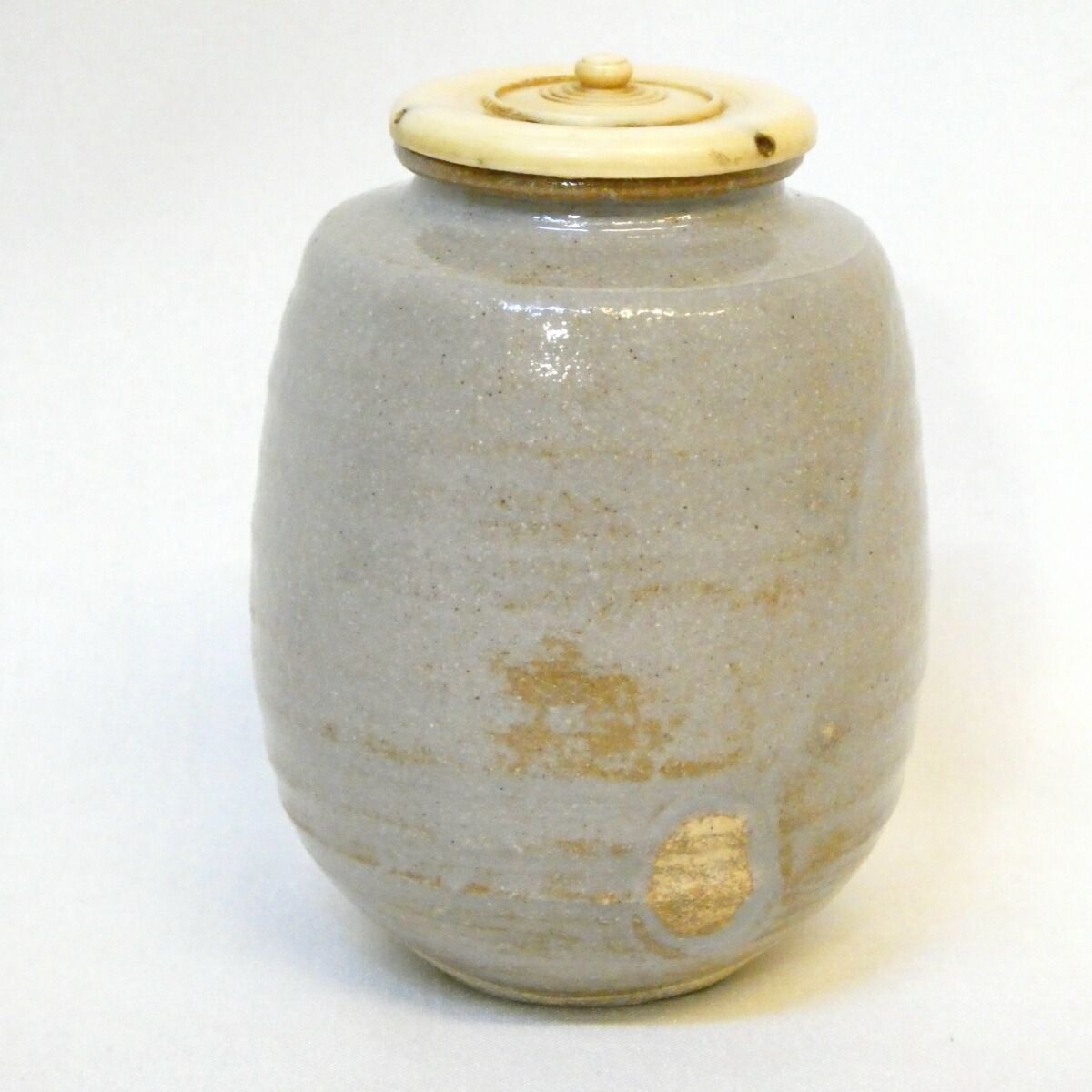 而妙斎宗匠御書付】朝日焼 十四代 松林豊斎作 銘「彩雲」 鹿背 朝日