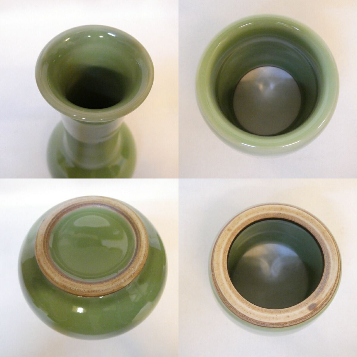 十一月の特売品】平安 手塚祥堂作 天龍寺青磁 台子皆具 青瓷 茶道具