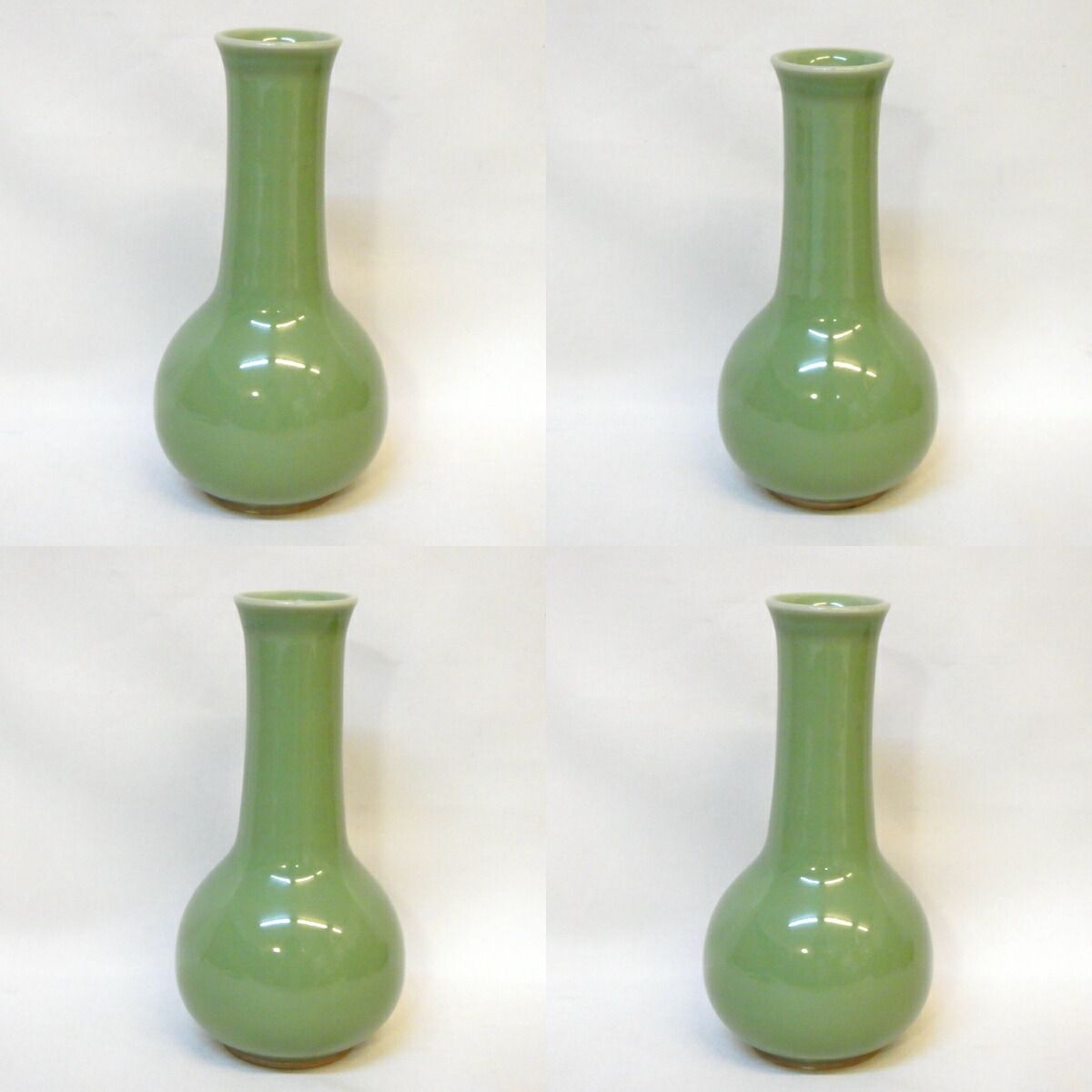 786 皆具　天竜寺青磁　唐草紋　祥堂作　美品 786 皆具 天竜寺青磁 唐草紋 祥堂作 美品