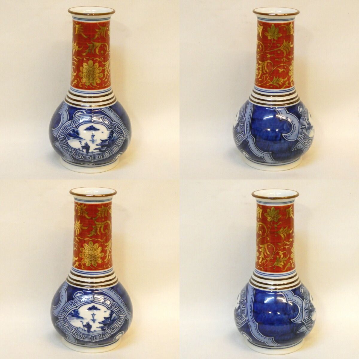 Ｓ３５５　皆具　『平安手塚祥堂』『黄交趾　唐草文　台子皆具』　共箱　茶道具 十一月の特売品】平安 手塚祥堂作 染付金襴手 唐草文台子皆具 茶道具