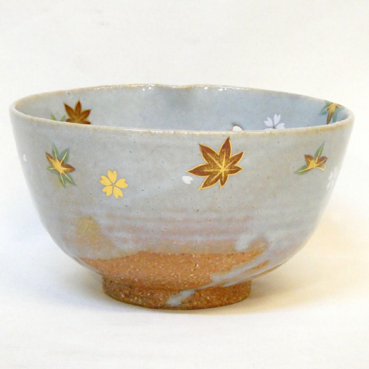 十一月の特売品】丹山窯 小峠葛芳作 雲錦之絵 菓子鉢 透かし 菓子器