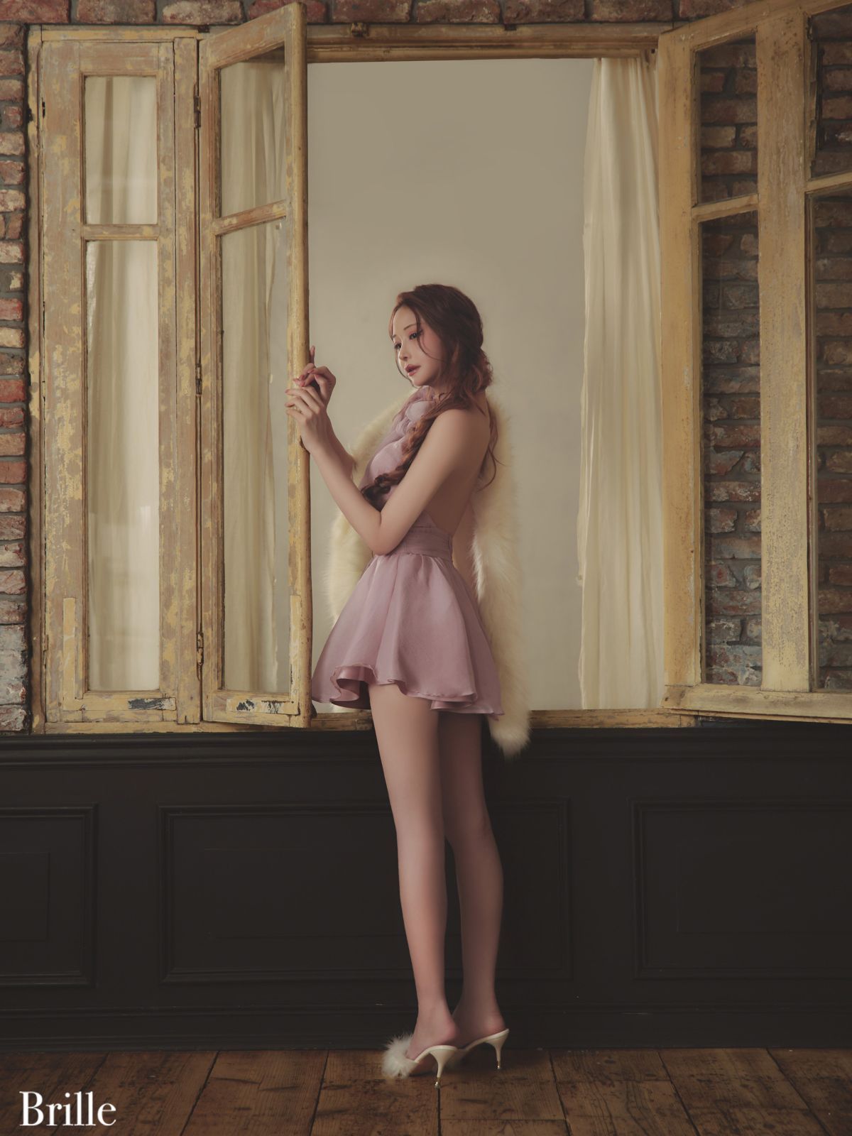 ピンク【2月下旬頃発送予定】 Brille3791 【brille/ブリエ】【ROBE de