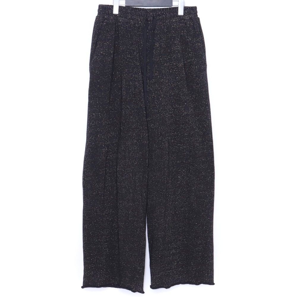 ANCELLM DAMAGE SWEAT PANTS サイズ2 ブラック ANC-PT55-GARDEN