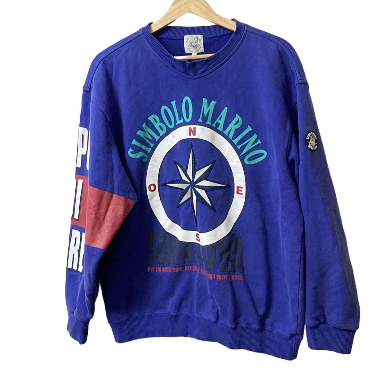 SINACOVA シナコバ トレーナー サイズL メンズ ネイビー ボルドー マルチ 長袖