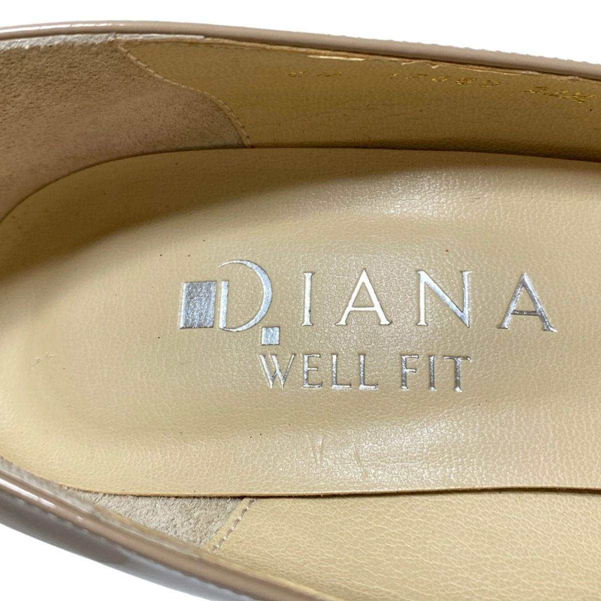  DIANA ダイアナ パンプス 22 1 2 EE レディース - ベージュ WELL FIT ウェッジソール レザー ハイヒール パンプス パンプス