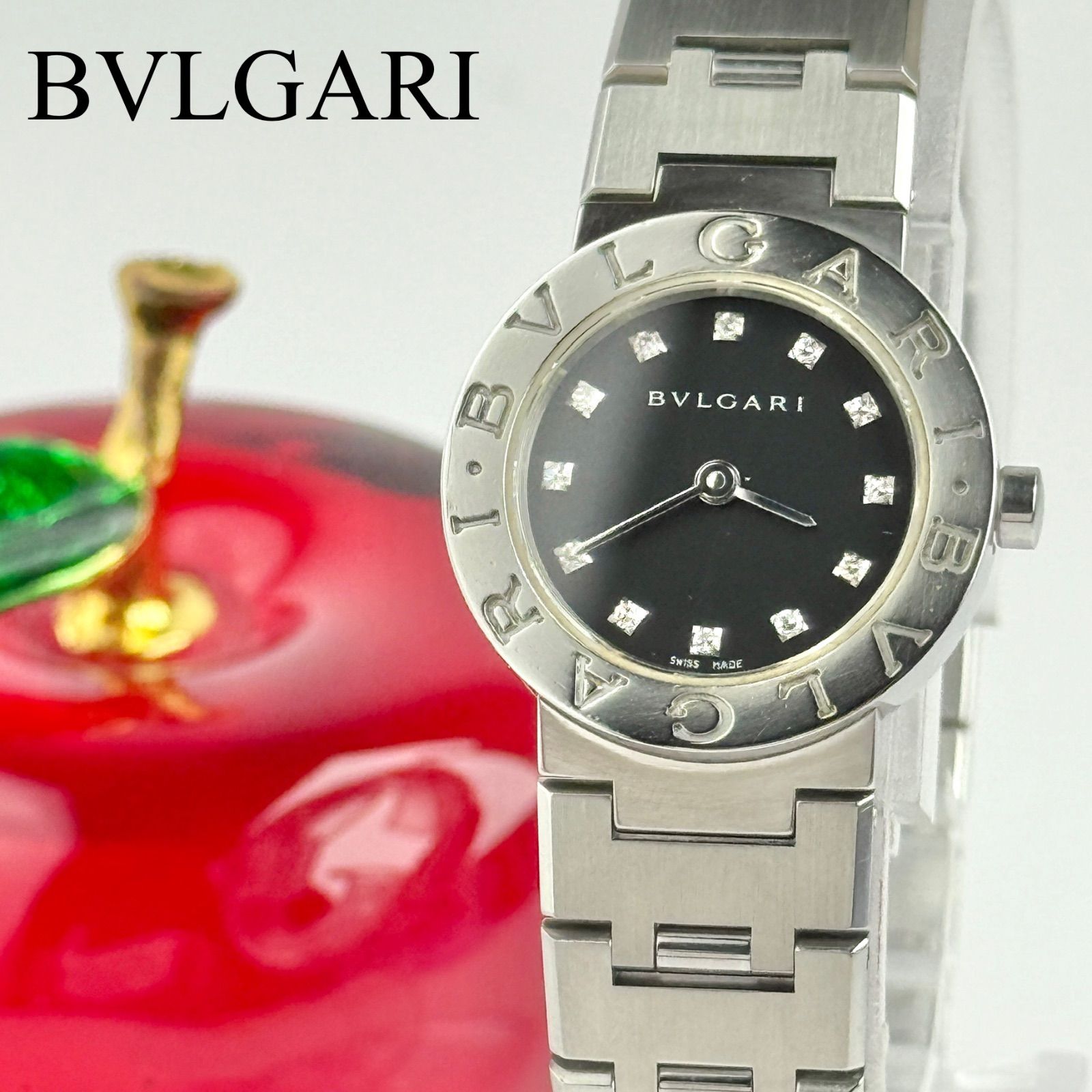 ブルガリ BB23SS 12Pダイヤ 電池 レディース 腕時計 472