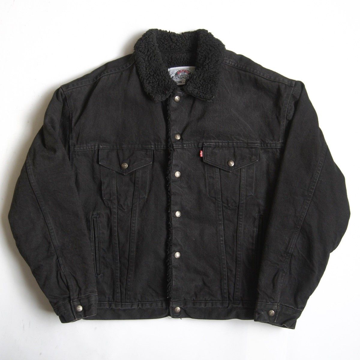 雰囲気抜群 80s LEVI S 70629-4159 ブラックボアデニムジャケット L リーバイス アメリカ製 80年代 25110238