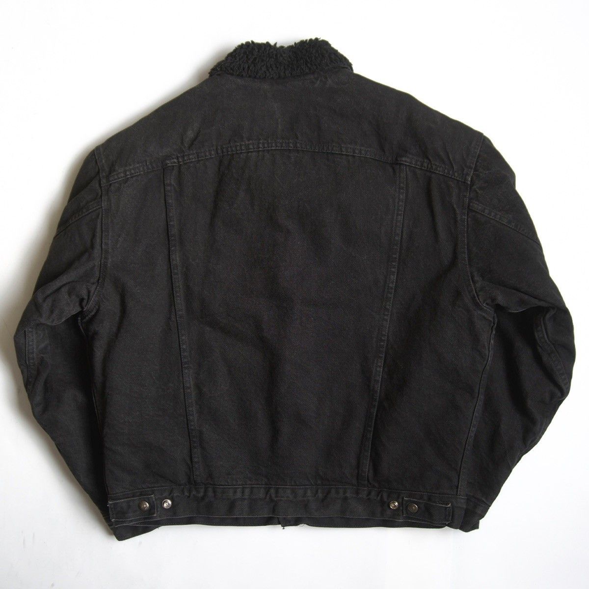 雰囲気抜群 80s LEVI S 70629-4159 ブラックボアデニムジャケット L リーバイス アメリカ製 80年代 25110238