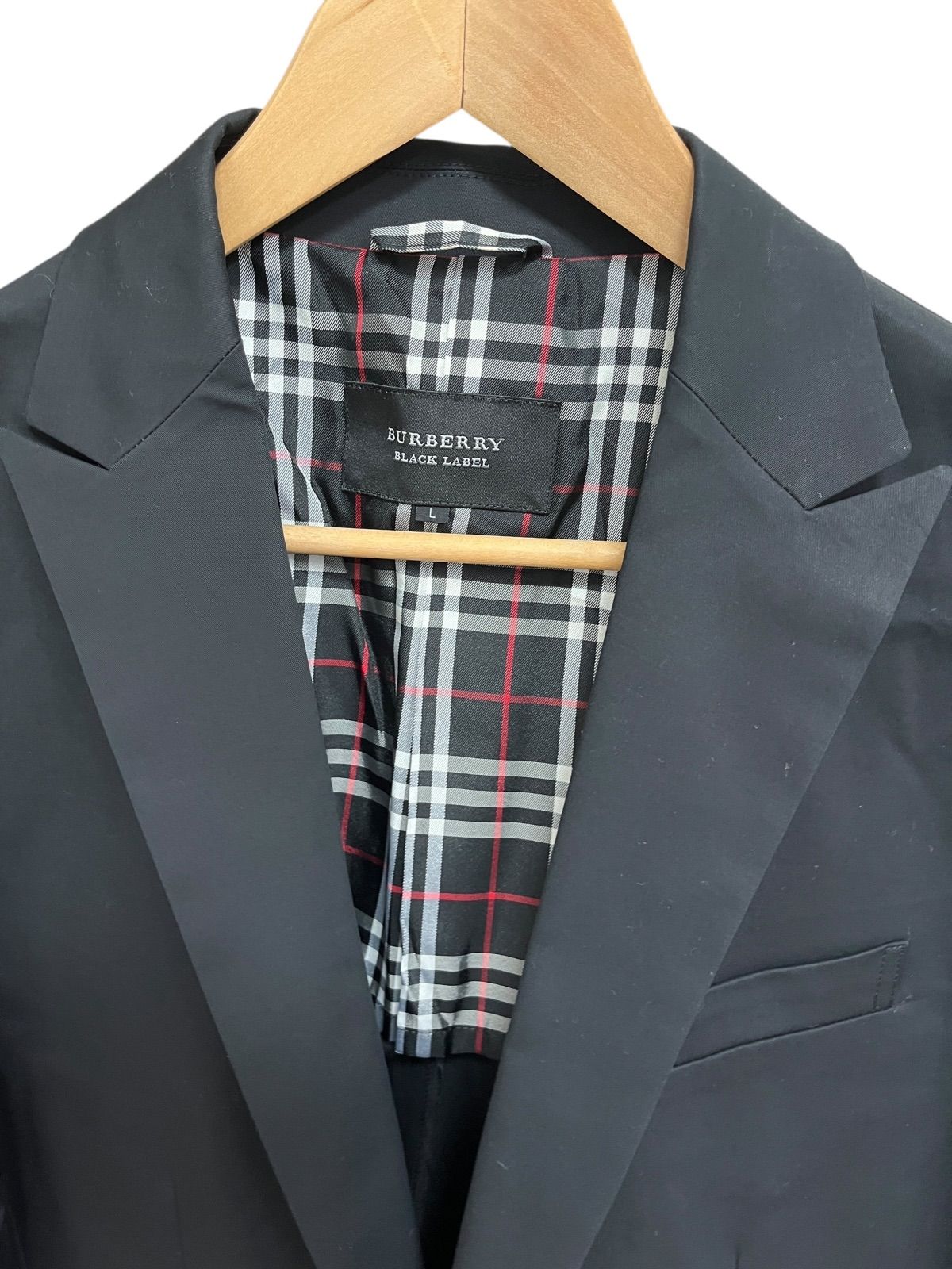 BURBERRY BLACK LABEL ジャケット M BLACK BURBERRY LABEL 羊革
