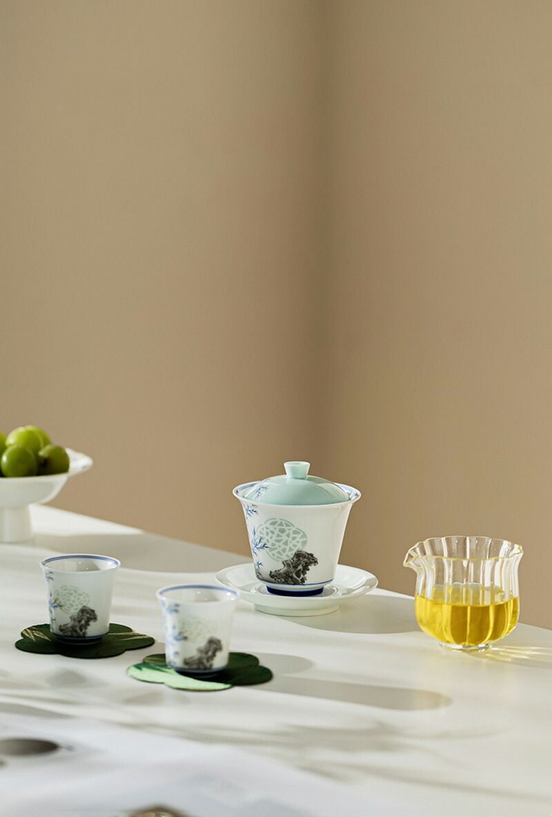 茶器セット 宝瓶 ティーセット 蓋碗 急須 陶磁器 中国茶器 台湾茶 ウーロン茶 紅茶茶器 2客セット 湯呑 耐熱ガラス 茶海 コースター 4点セット 片口 茶器 プレゼント ギフトセット 贈り物 ギフトボックス付き