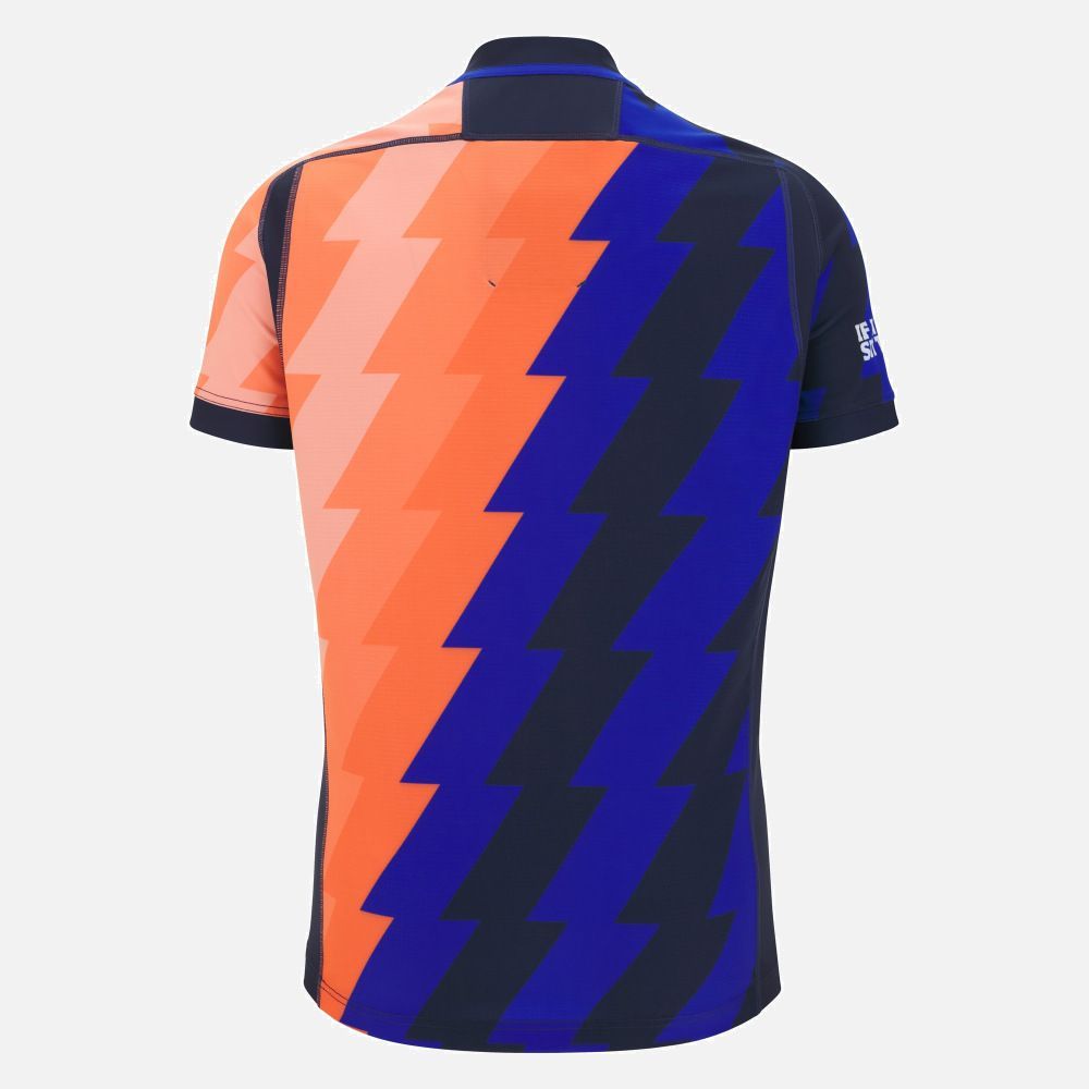 マクロン ラグビー エディン 2025 2026 トレーニング ジャージ 青 ブルー オレンジ モデル 日本未発売