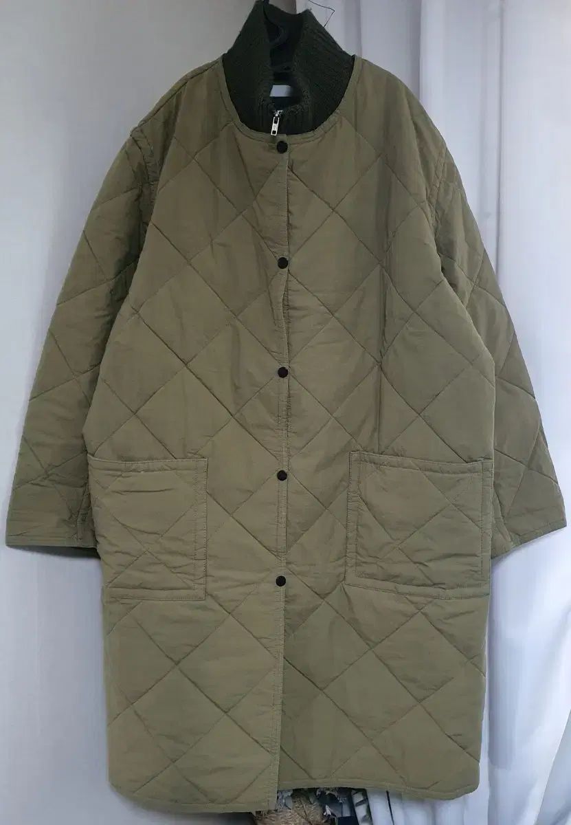 スタジオトムボーイ ニット レイヤード キルティング コート