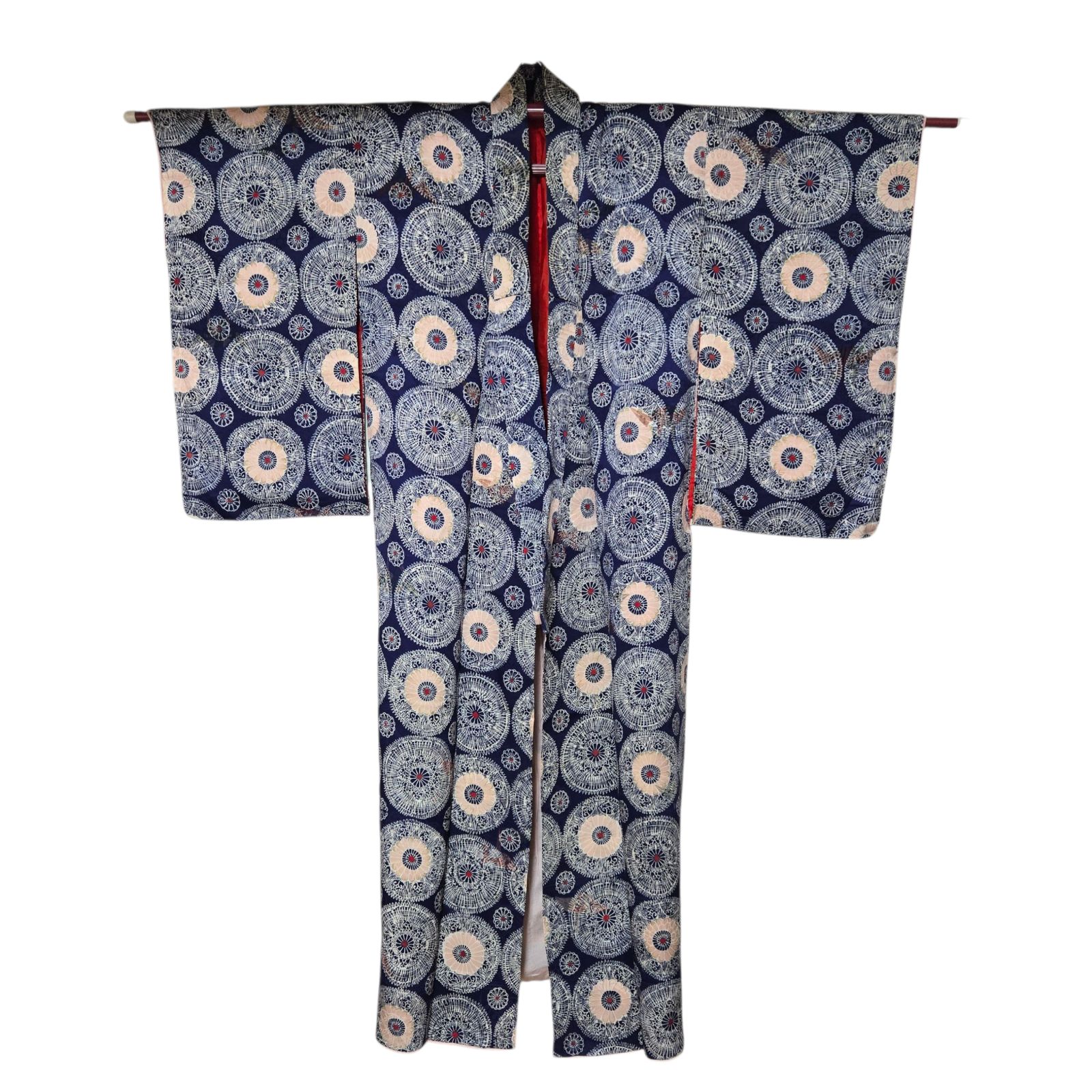 菊 桐の花 丸 アンティーク着物 名古屋帯 - メルカリ