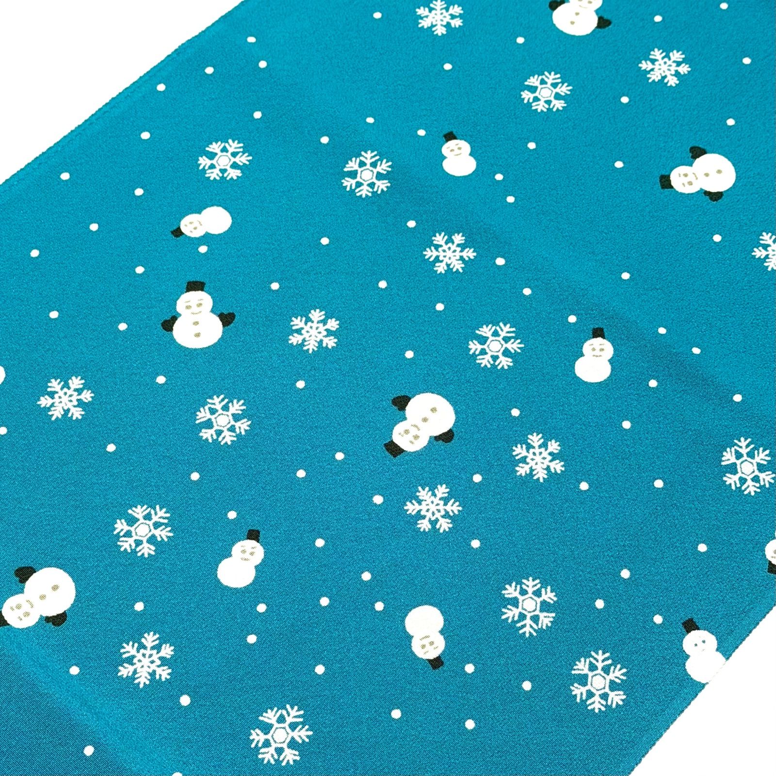 帯揚げ 衿秀 雪だるまに雪の結晶 0031