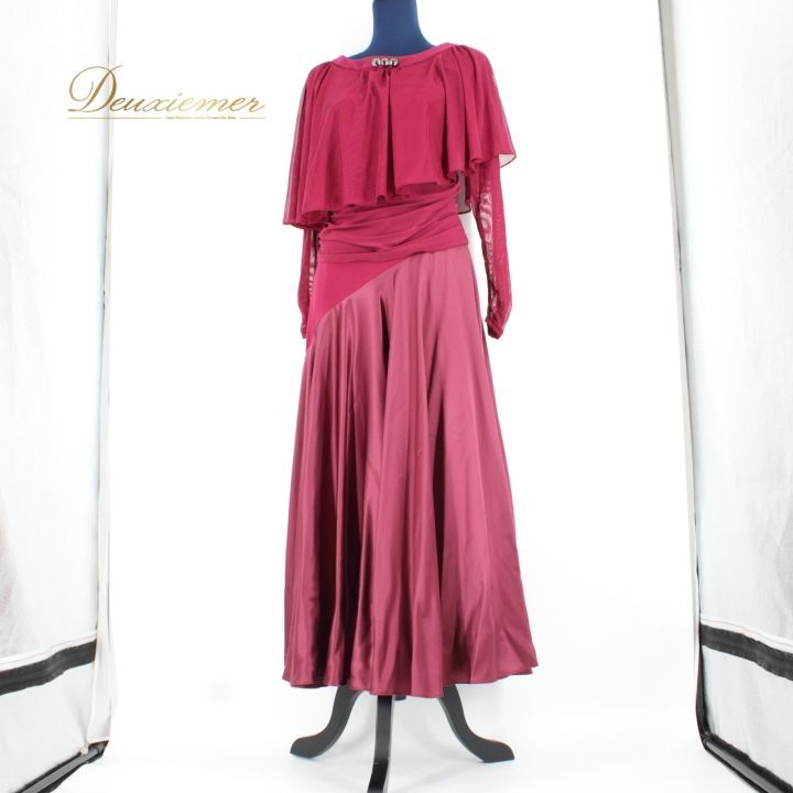 社交ダンス 衣装 スタンダード 上下セット ツーピース パーティ衣装