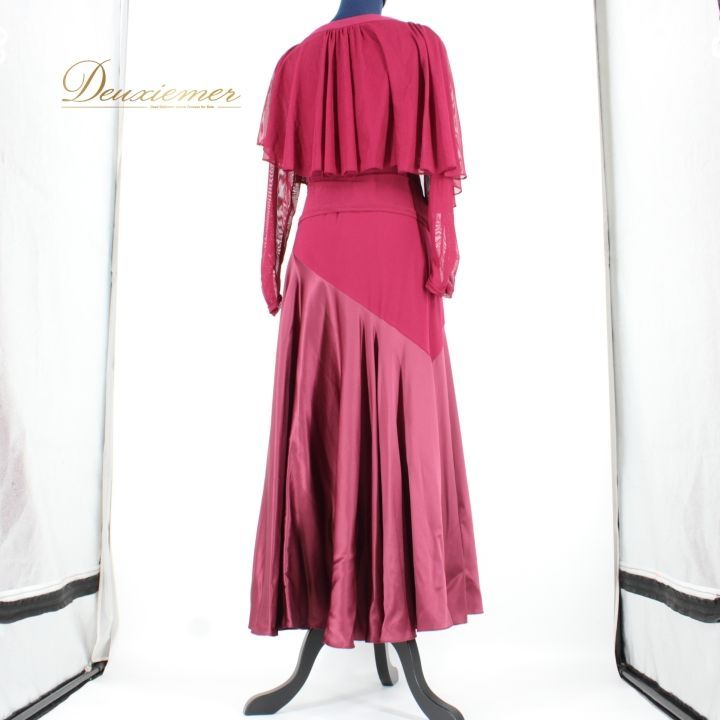 社交ダンス 衣装 スタンダード 上下セット ツーピース パーティ衣装