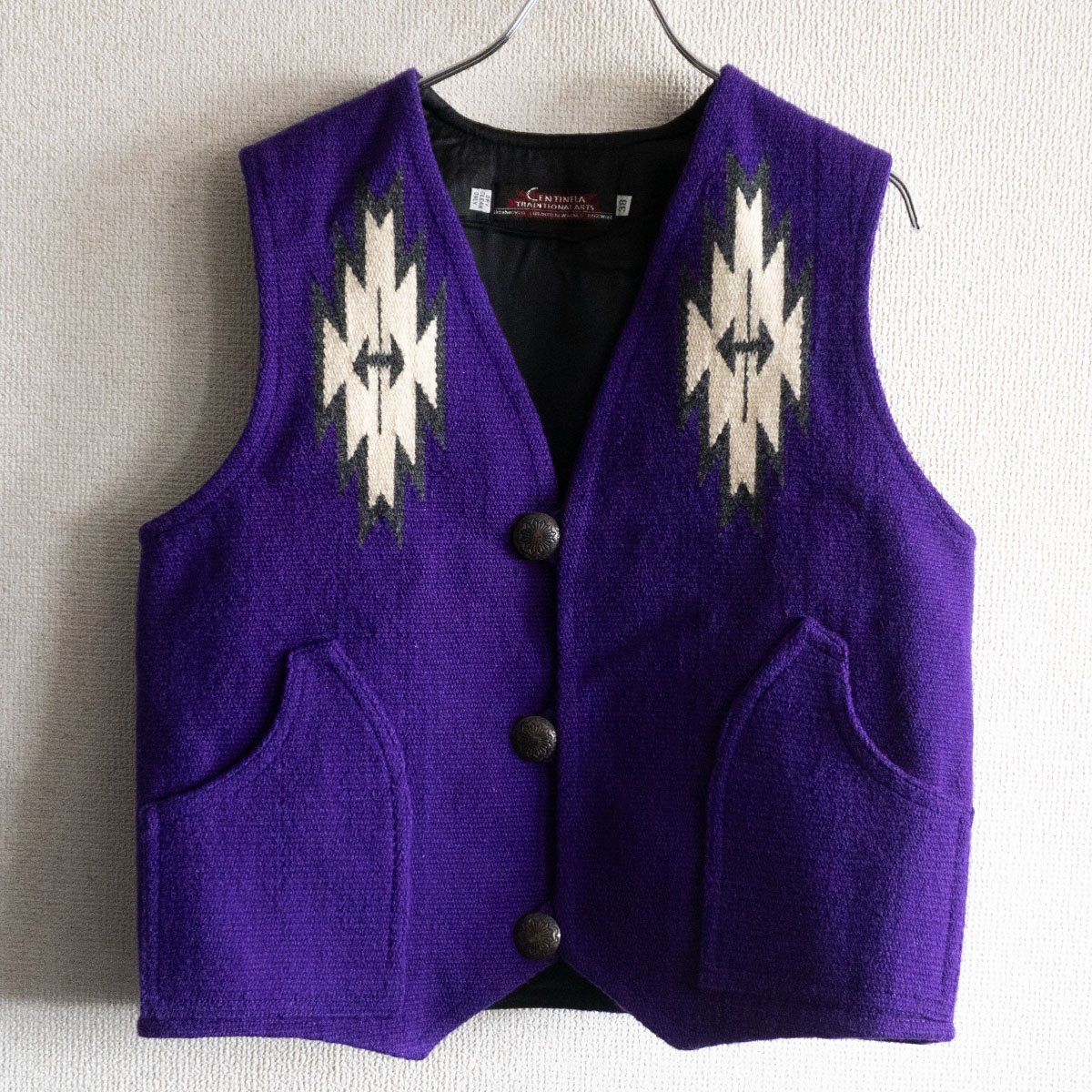 美品】 CENTINELA TRADITIONAL ARTS 【 チマヨベスト 】38 パープル