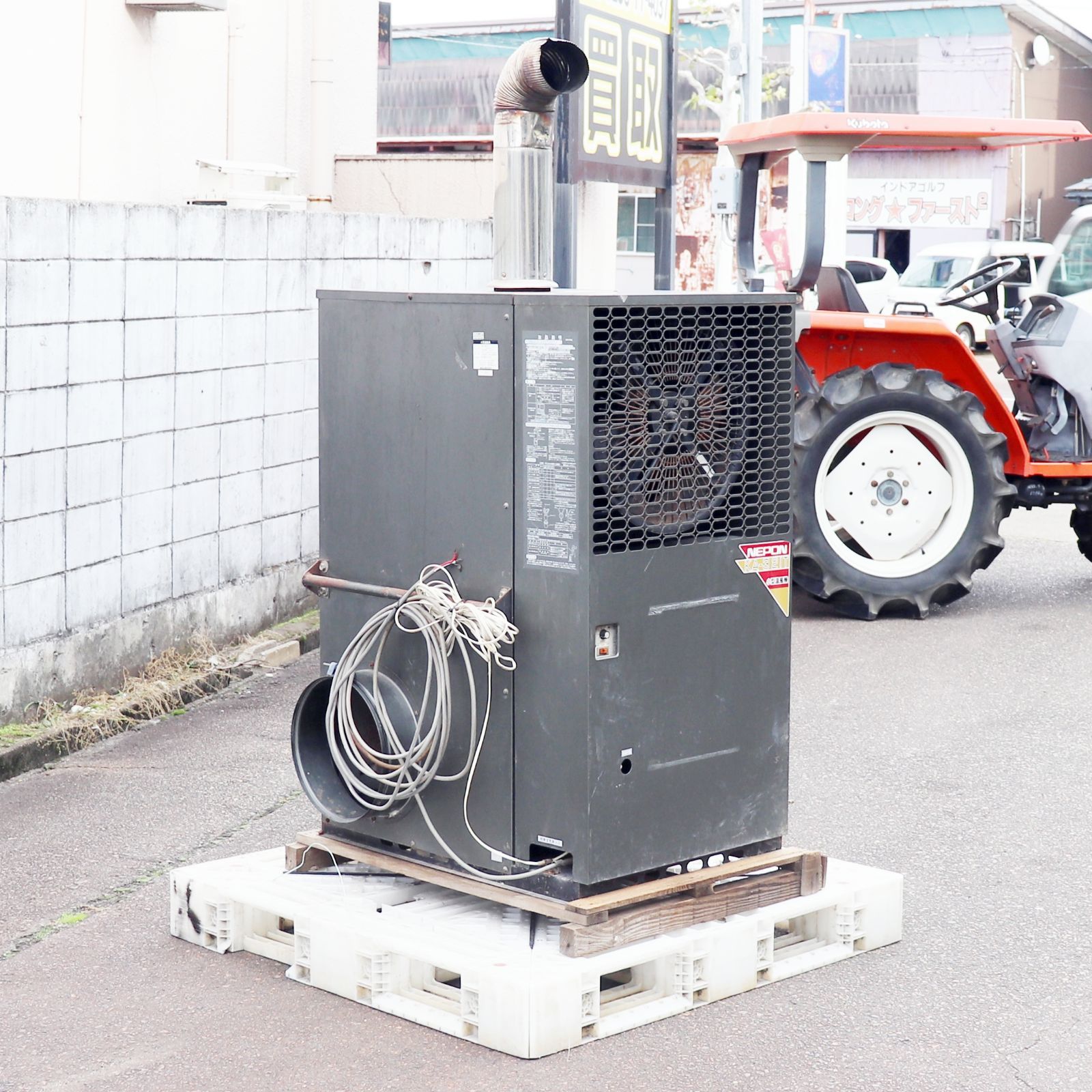 新潟発 ネポン 小型 温風機 KA 321 T 三相200 V ハウスカオンキ 加温機 灯油 NEPON 園芸 暖房 両側下吹型 ヒーター ビニルハウス