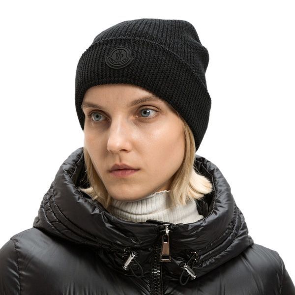 109 MONCLER モンクレール 3B00045 M1121 ブラック ニットキャップ ニット帽 男女兼用
