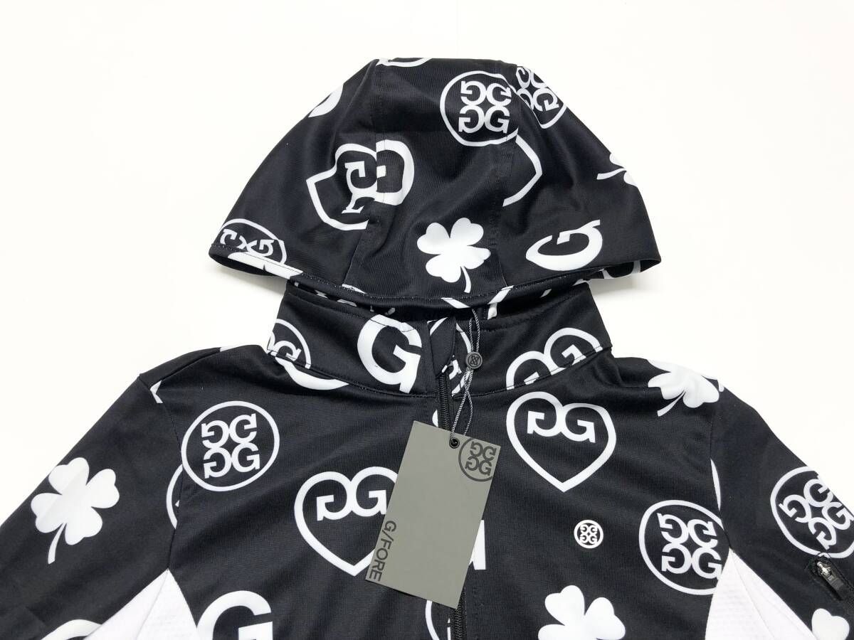 ○★訳有り新品未使用　G/FORE　MU TECH 総柄プリントパーカー　36 新品 未使用 G/FORE（ジーフォア） MU TECH 総柄プリントパーカー 36