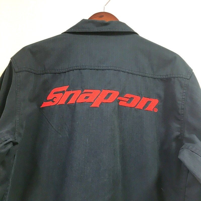  snap-on スナップオン つなぎ 長袖 Lサイズ 作業用ツナギ snap-on刺繍 作業服 オーバーオール 黒 DW 3629 その他 電動工具 エア工具