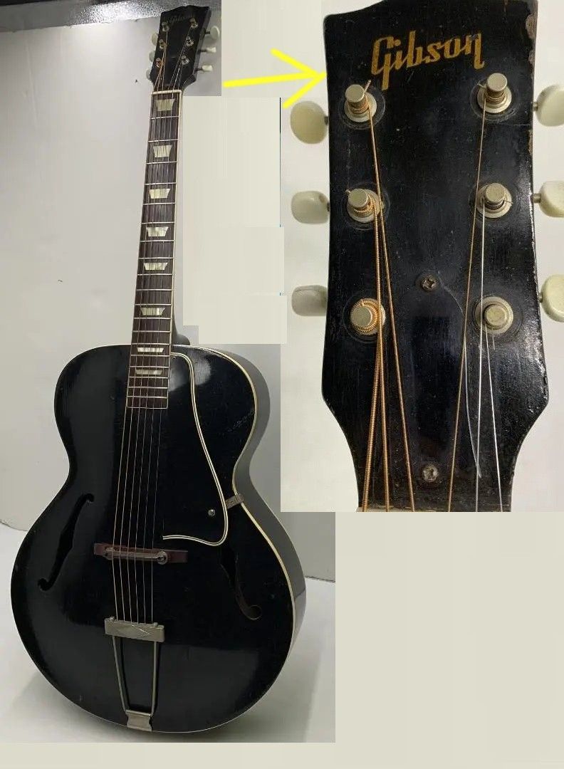 楽器 Gibson ビンテージ アコースティックギター 1950年代 L 50 ブラック