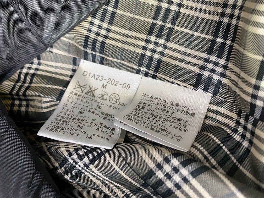 何でも揃う。 BURBERRY BLACK LABEL バーバリーブラックレーベル ライナー付き トレンチコート D1A23-202-09 サイズ M ブラック