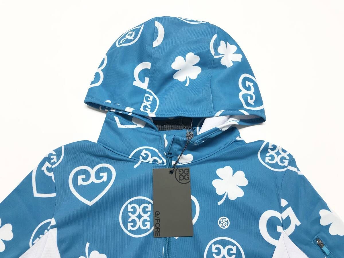 総柄プリントパーカー