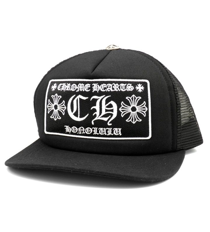 クロムハーツ CHROME HEARTS CH TRUCKER CAP ホノルル 刺繍 ワッペン トラッカー キャップ n 9845