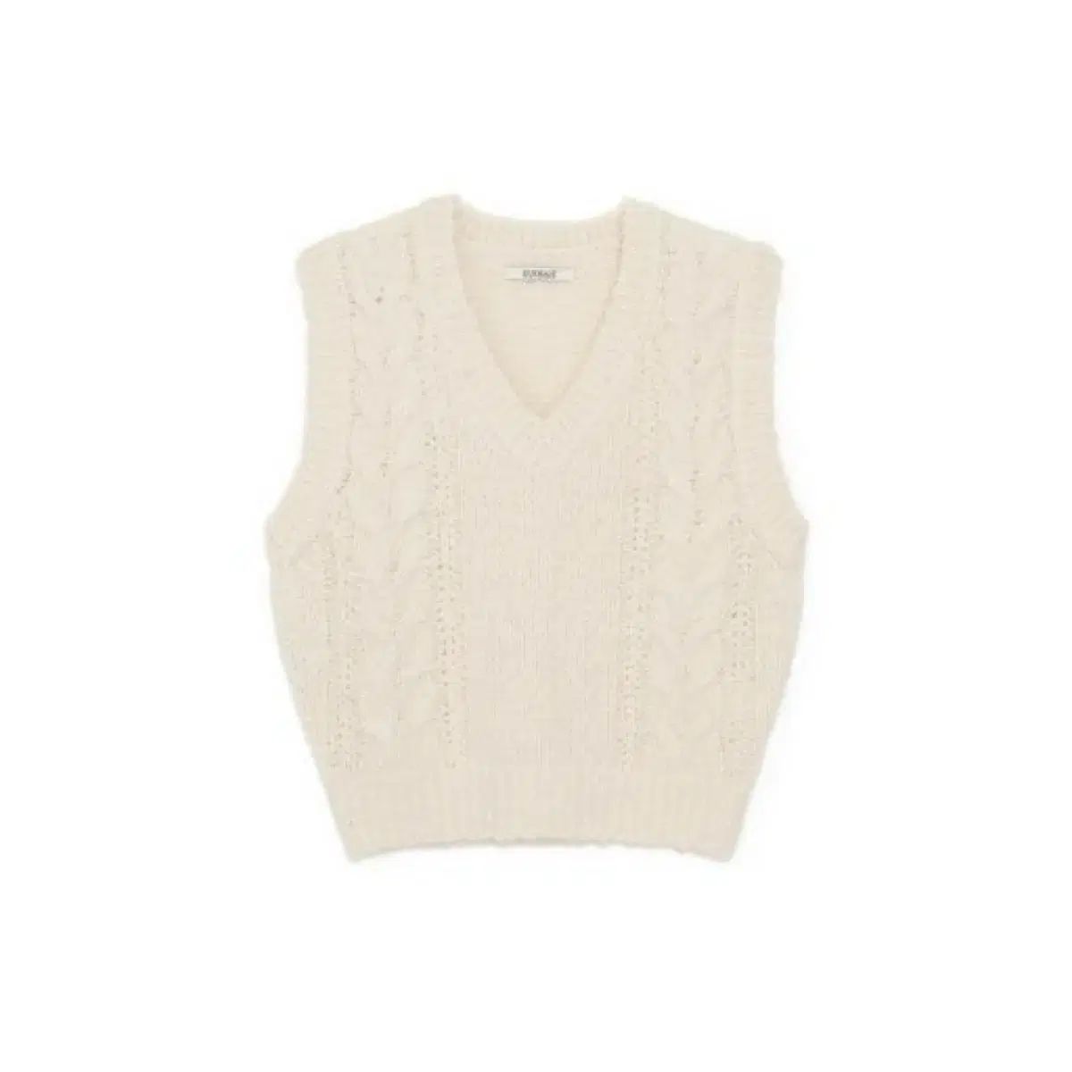 タナット ウール ケーブル ニット ベスト