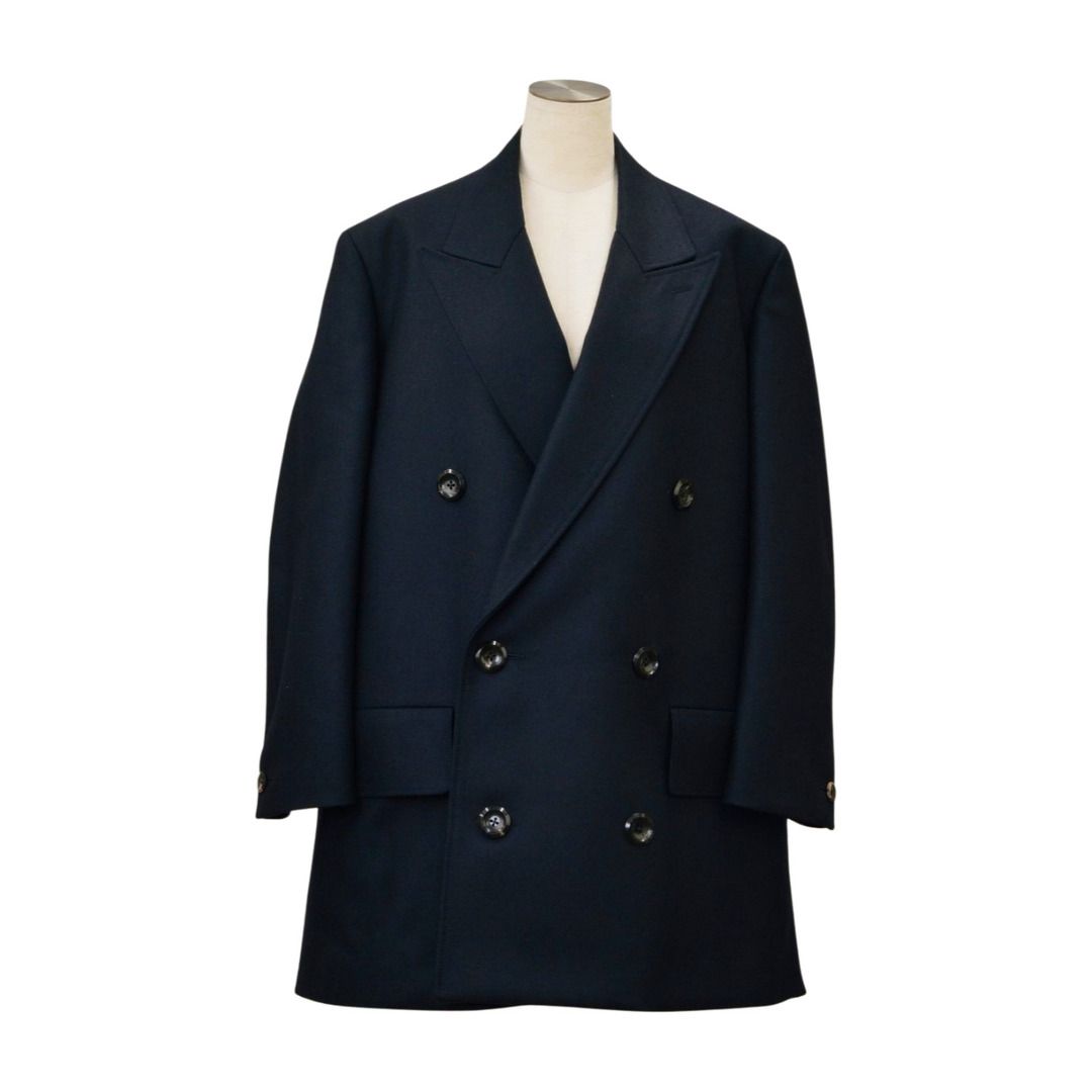 ザリラクス THE RERACS 23AW ダブルジャケットコート THE DOUBLE JACOAT 36サイズ ダークネイビー レディース F-L8484