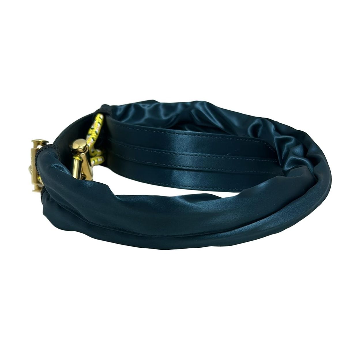 FENDI フェンディ ベルト - ブルーグリーン×イエロー×ゴールド