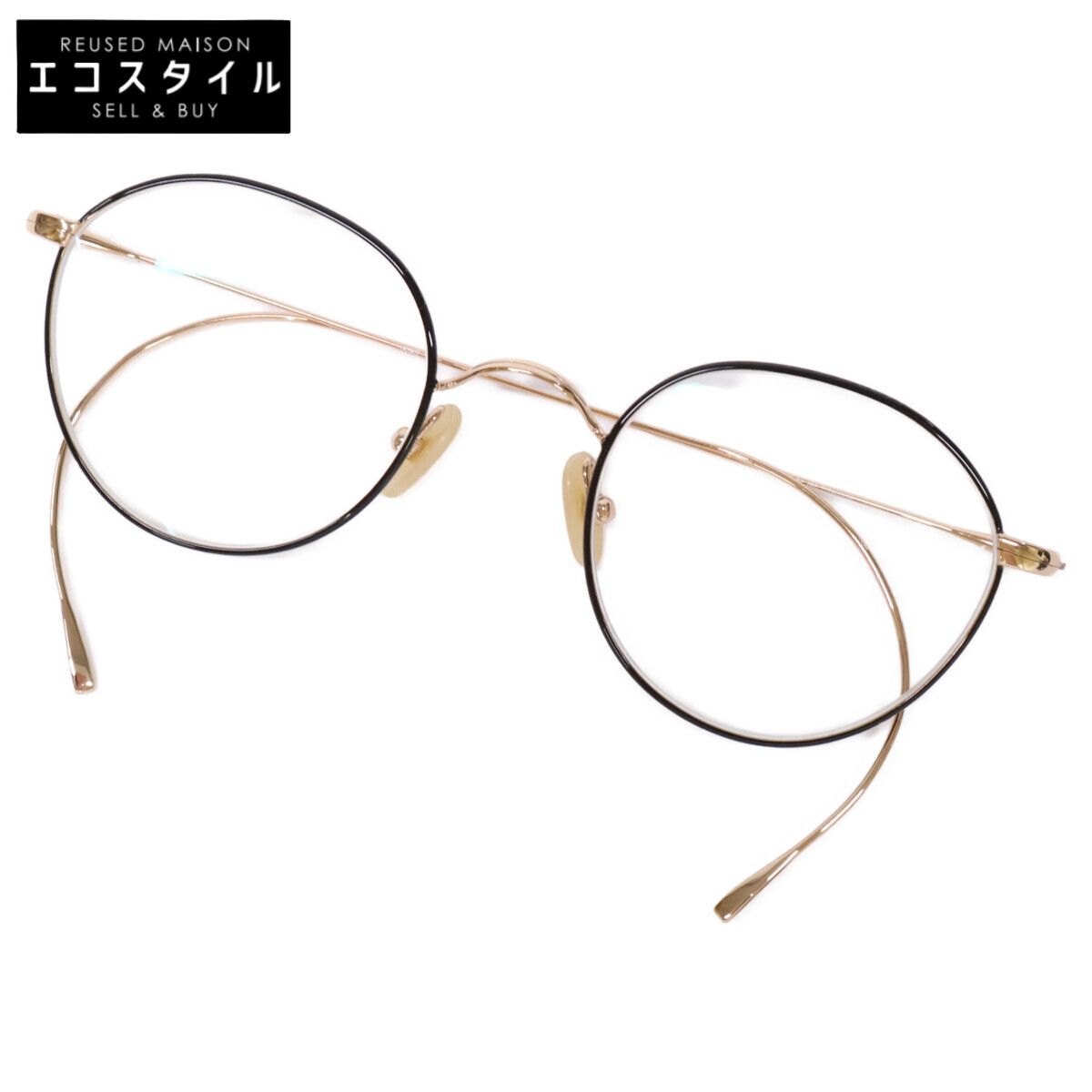 Re:See リシー 【美品】TITANIUM ボストンシェイプ メガネフレーム 47