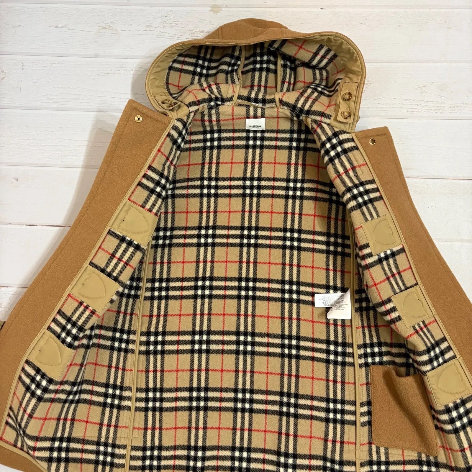 現行 バーバリー Burberry ダッフルコート ノバチェック リカルド