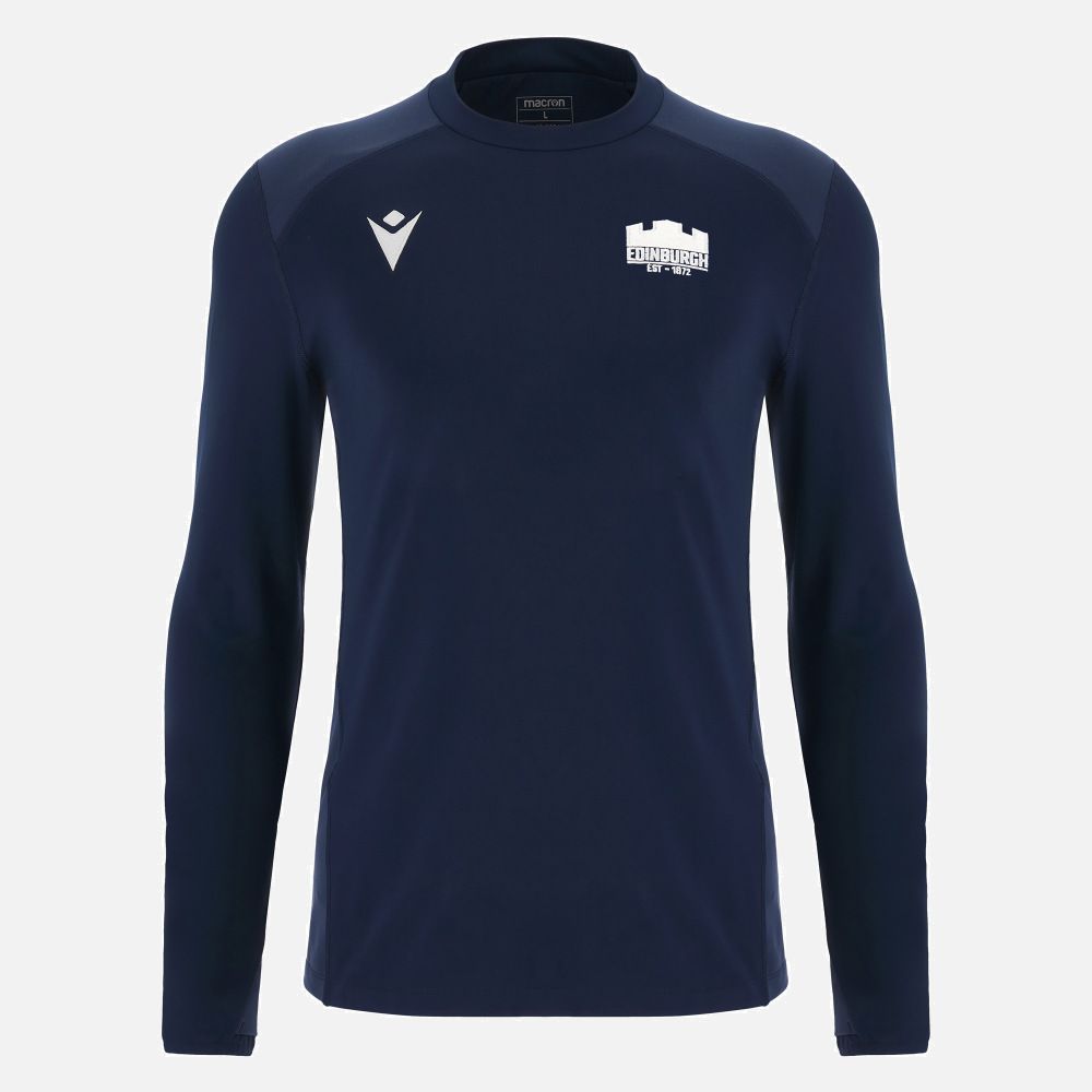 マクロン ラグビー エディンバラ 2025 2026 トレーニング スウェットシャツ 紺 ネイビー 公式モデル 日本未発売