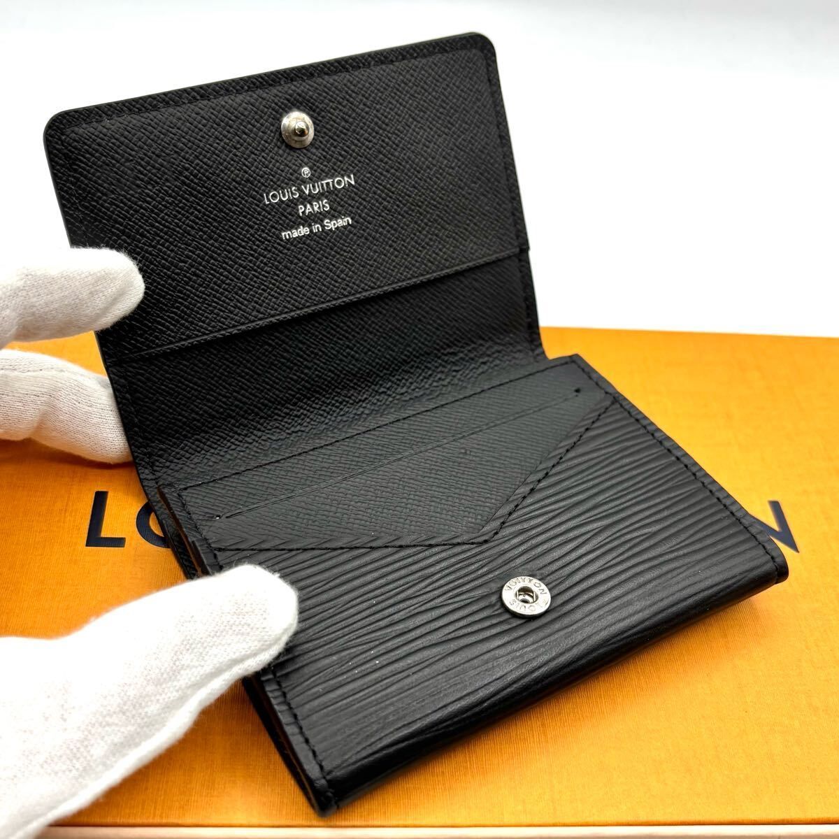 o2 ヴィジット エピ ブラック ルイヴィトン 名刺入れ カードケース ノワール Louis Vuitton