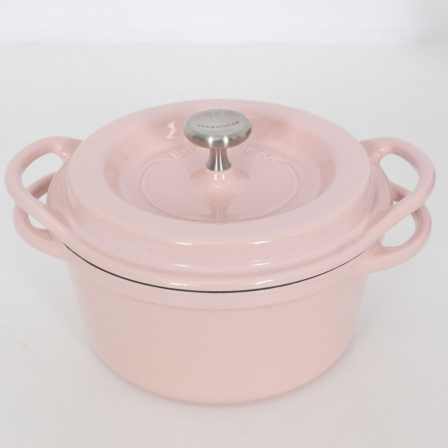 バーミキュラ オーブンポットラウンド 14cm PNK14R パールピンク 無水 ホーロー 両手鍋 本体