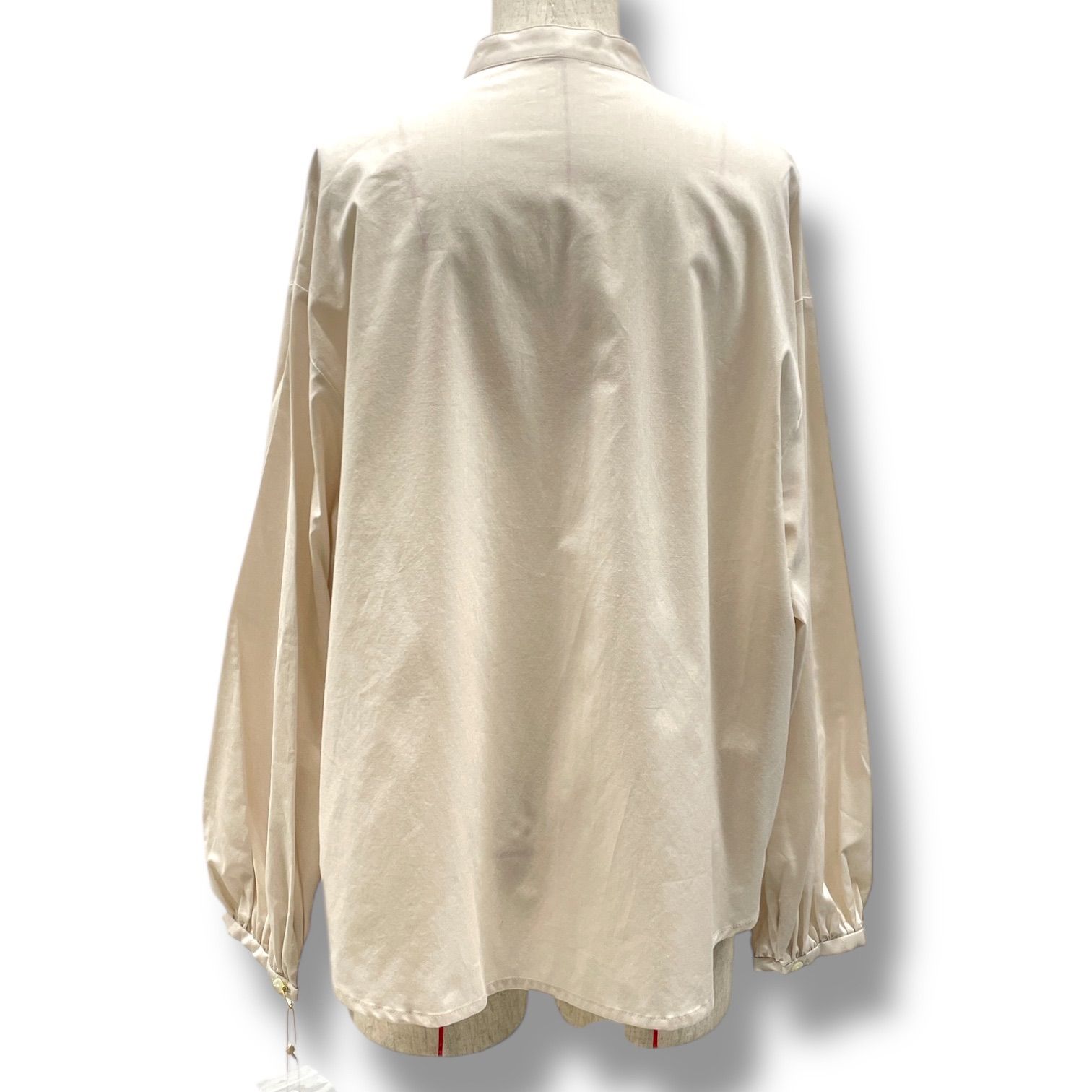 haupia ハウピア ネコとまたたび 長袖ブラウス スタンド 動物 アニマル 刺繍 BLSP2504-0122 ベージュ 38サイズ レディース 春 秋 ゴーゴー古着マルイ北千住店 1 No.1181